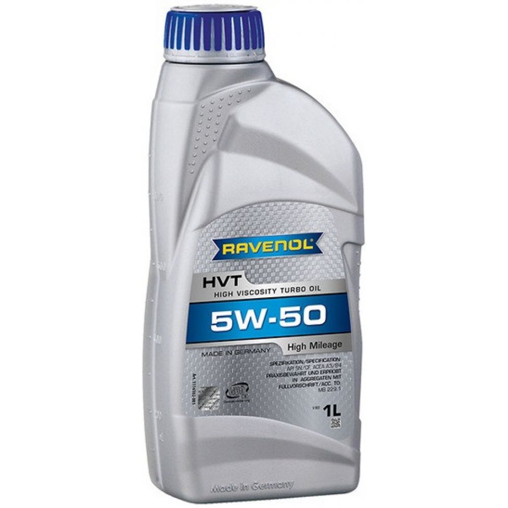 Моторное масло RAVENOL HVT High Viscosity Turbo Oil 5W-50, 1л