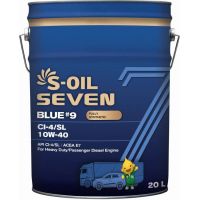 Моторное масло S-OIL SEVEN BLUE #9 CI-4/SL 10W-40, 20л