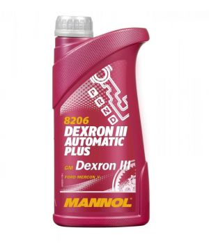 Трансмиссионное масло MANNOL 8206 DEXRON III AUTOMATIC PLUS, 1л