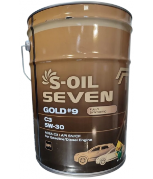 Моторное масло S-OIL SEVEN GOLD #9 C3 5W-30​​​​​​​, 20л