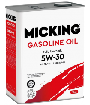 Моторное масло MICKING Gasoline Oil MG1 5W-30 SP/RC, 4л