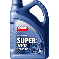 Моторное масло TEBOIL SUPER HPD 15W-40, 4л