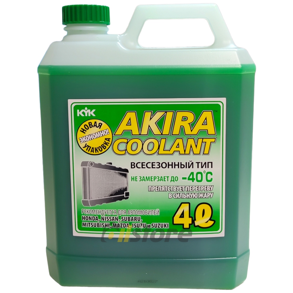 Антифриз AKIRA Coolant -40°C зеленый, 4л
