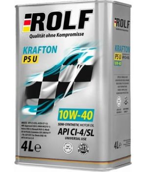Моторное масло ROLF KRAFTON P5 U 10W-40, 4л