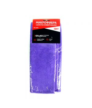 Салфетка для ухода за автомобилем iSky, 64х40 см, фиолетовый
