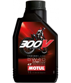 Моторное масло MOTUL 300V 4T Factory Line Off Road 5W-40, 1л