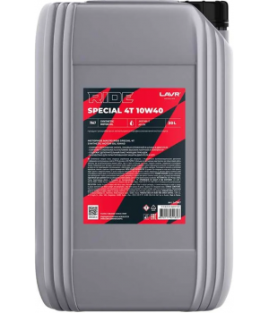Моторное масло LAVR MOTO RIDE SPECIAL 4T 10W-40 SN, 20л