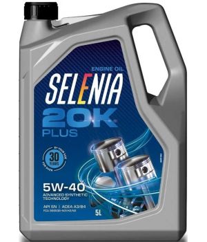 Моторное масло PETRONAS SELENIA 20К PLUS 5W-40, 5л