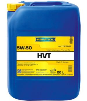 Моторное масло RAVENOL HVT High Viscosity Turbo Oil 5W-50, 20л