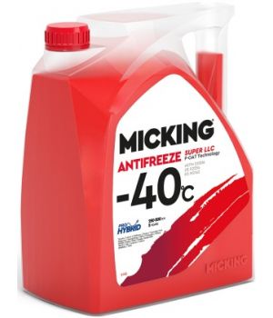 Антифриз готовый MICKING ANTIFREEZE SUPER LLC  P-OAT Technology -40C (red), 5кг