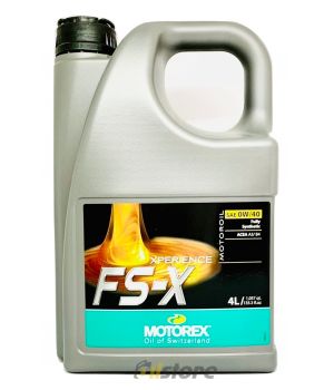 Моторное масло MOTOREX XPERIENCE FS-X 0W-40, 4л