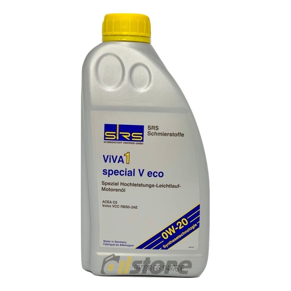 Моторное масло SRS VIVA 1 Special V Eco 0W-20, 1л