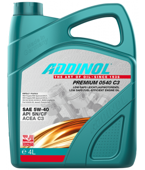 Моторное масло ADDINOL Premium 0540 C3 5W-40, 4л