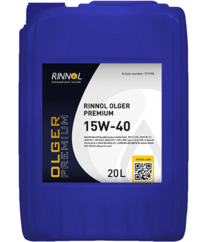 Моторное масло RINNOL OLGER PREMIUM 15W-40, 20л