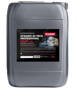 Моторное масло Oilway Dynamic Hi-Tech Professional 5W-40, 20л