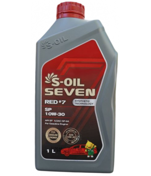 Моторное масло S-OIL SEVEN RED #7 SN 10W-30, 1л