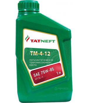 Трансмиссионное масло Татнефть ТМ 4-12 75W-85 GL-4, 1л