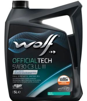 Моторное масло WOLF OFFICIALTECH C3 LL III 5W-30, 5л