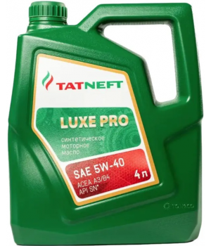 Моторное масло Татнефть Luxe Pro 5W-40, 4л