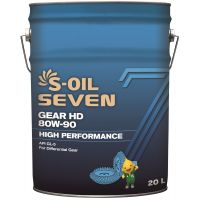 Трансмиссионное масло S-OIL SEVEN GEAR LSD 80W-90, 20л