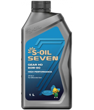 Трансмиссионное масло S-OIL SEVEN GEAR HD 80W-90, 1л