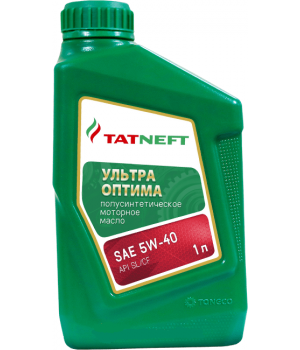 Моторное масло Татнефть Ультра-Оптима 5W-40, 1л