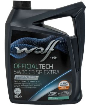 Моторное масло WOLF OFFICIALTECH C3 SP EXTRA 5W-30, 5л