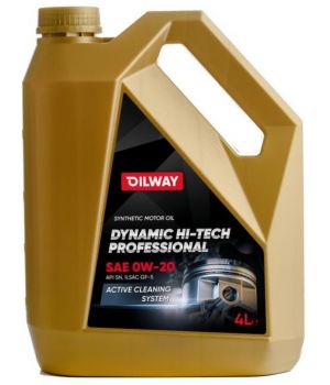 Моторное масло Oilway Dynamic Hi-Tech Professional 0W-20, 4л