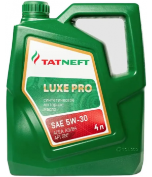 Моторное масло Татнефть Luxe Pro 5W-30, 4л