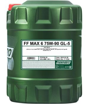 Трансмиссионное масло FANFARO 8706 MAX 6 75W-90, 20л