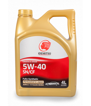Моторное масло IDEMITSU 5W-40 SN/CF, 4л