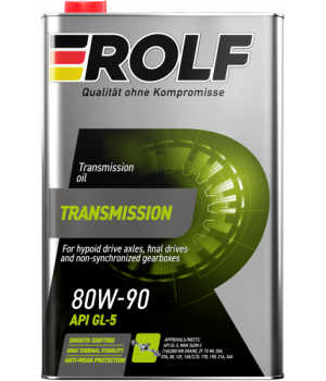 Трансмиссионное масло ROLF Transmission 80W-90 API GL-5, 1л