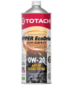 Моторное масло TOTACHI HYPER Ecodrive Fully Synthetic 0W-20 SP/RC/GF-6A, 1л