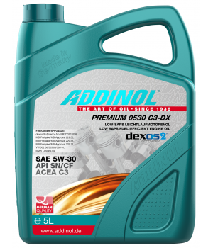 Моторное масло ADDINOL Premium 0530 C3-DX 5W-30, 5л