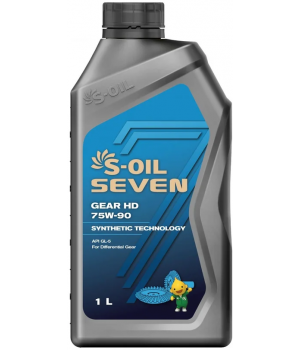 Трансмиссионное масло S-OIL SEVEN GEAR HD 75W-90, 1л