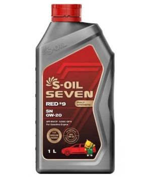 Моторное масло S-OIL SEVEN RED #9 SN 0W-20, 1л