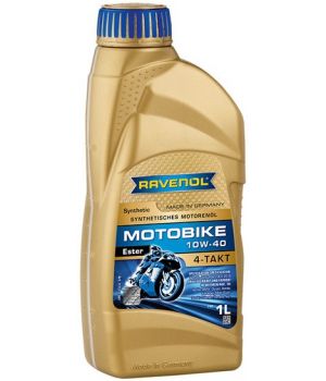 Моторное масло RAVENOL Motobike 4-T Ester 10W-40, 1л