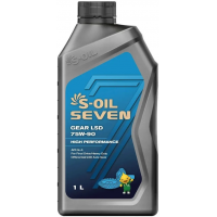 Трансмиссионное масло S-OIL SEVEN GEAR LSD 75W-90, 1л