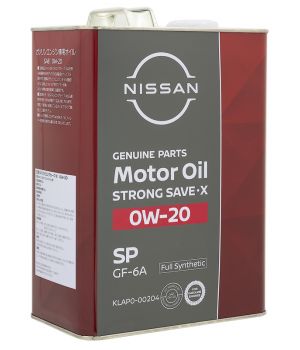 Моторное масло NISSAN STRONG SAVE X 0W-20 SP, 4л