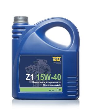 Моторное масло WEGO Z1 15W-40, 4л