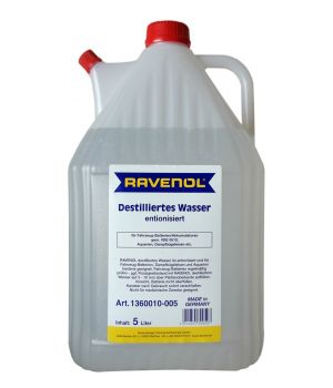 Вода дистиллированная RAVENOL destilliertes Wasser, 5л