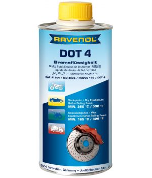 Тормозная жидкость RAVENOL DOT 4, 1л