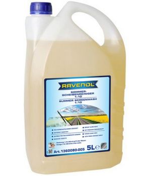Омыватель летний концентрат RAVENOL Sommerscheibenr.Konz. 1:10, 5л
