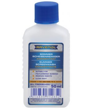 Омыватель летний концентрат RAVENOL Sommerscheibenr.Konz. 1:100, 0,05л