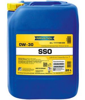 Моторное масло RAVENOL SSO 0W-30, 20л