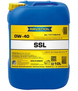 Моторное масло RAVENOL Super Synthetik Oel SSL 0W-40, 10л