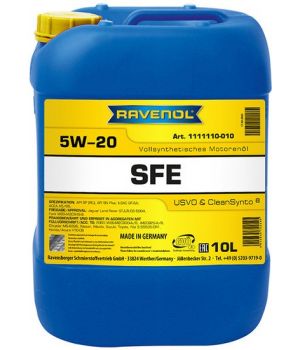 Моторное масло RAVENOL Super Fuel Economy SFE 5W-20, 10л