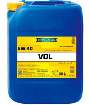 Моторное масло RAVENOL VDL 5W-40, 20л
