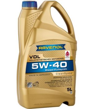 Моторное масло RAVENOL VDL 5W-40, 5л