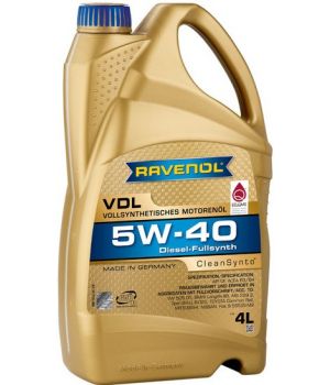 Моторное масло RAVENOL VDL 5W-40, 4л
